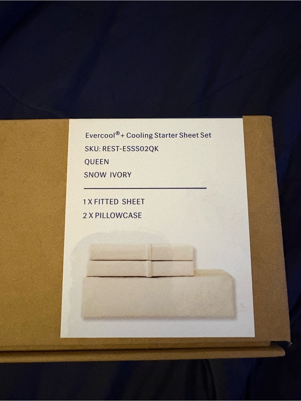 Rest Cooling Starter Sheet Set - Snow Ivory (Queen)